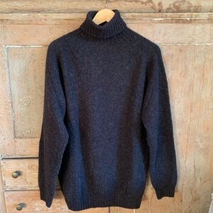 Men's Black Turtleneck Sweater
